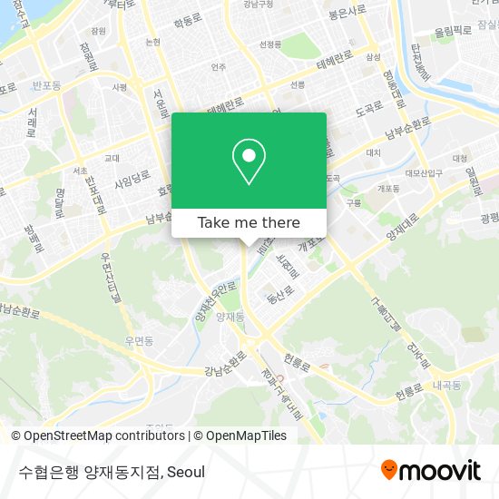 수협은행 양재동지점 map