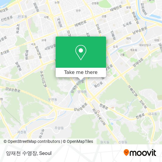 양재천 수영장 map