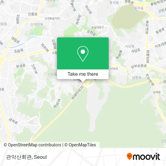 관악산회관 map