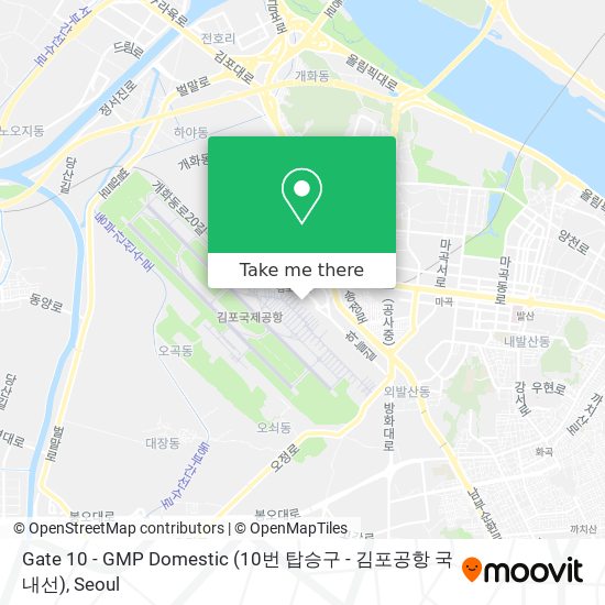 Gate 10 - GMP Domestic (10번 탑승구 - 김포공항 국내선) map