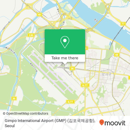 Gimpo International Airport (GMP) (김포국제공항) map