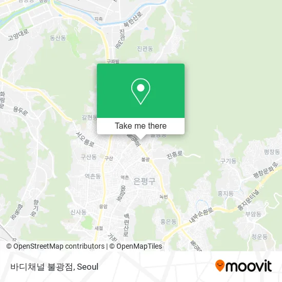바디채널 불광점 map