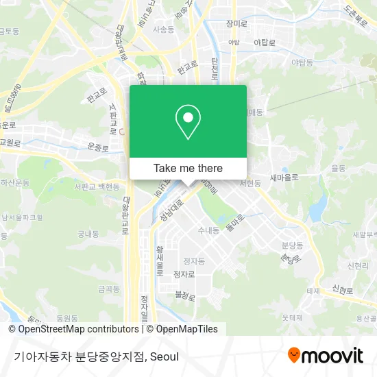 기아자동차 분당중앙지점 map