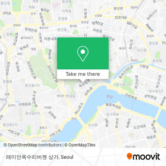 래미안옥수리버젠 상가 map