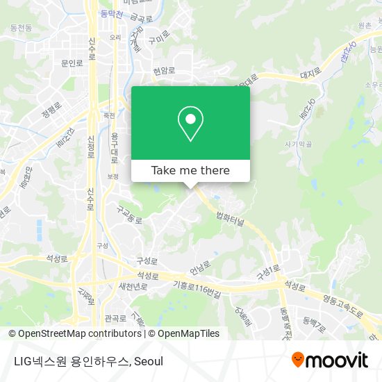 LIG넥스원 용인하우스 map