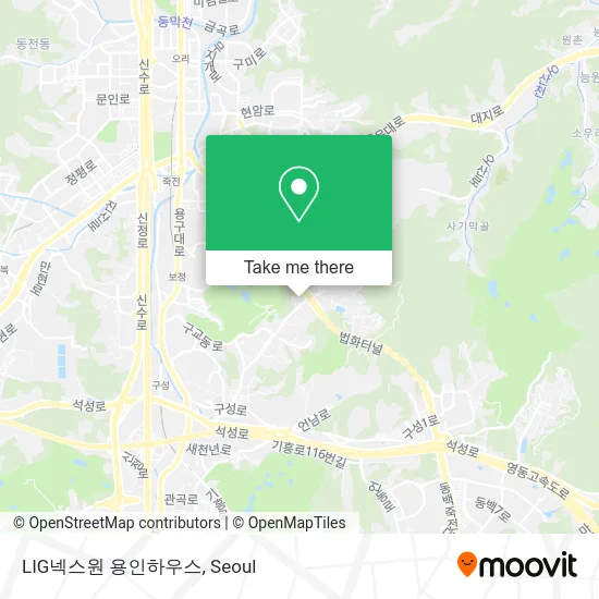 LIG넥스원 용인하우스 map