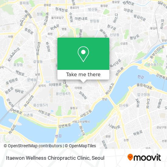 Itaewon Wellness Chiropractic Clinic map