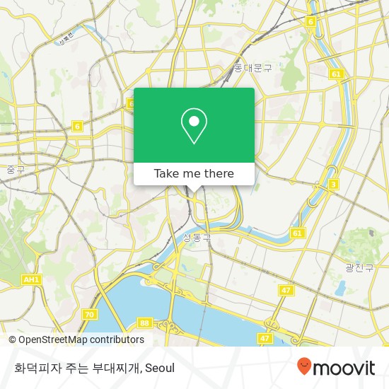 화덕피자 주는 부대찌개 map