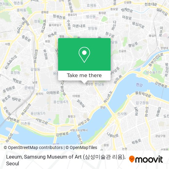 Leeum, Samsung Museum of Art (삼성미술관 리움) map
