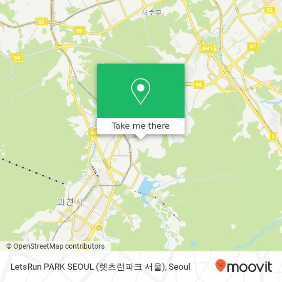 LetsRun PARK SEOUL (렛츠런파크 서울) map