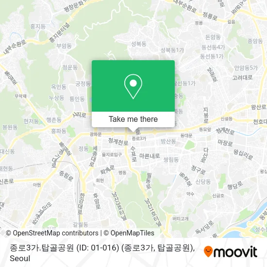 종로3가.탑골공원 (ID: 01-016) (종로3가, 탑골공원) map