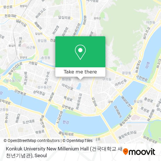 Konkuk University New Millenium Hall (건국대학교 새천년기념관) map