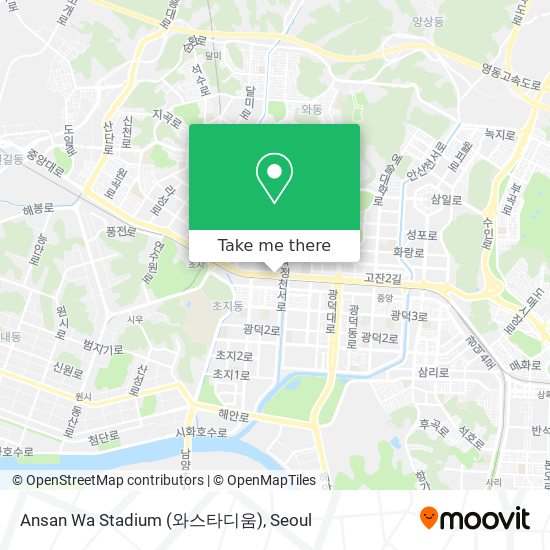 Ansan Wa Stadium (와스타디움) map