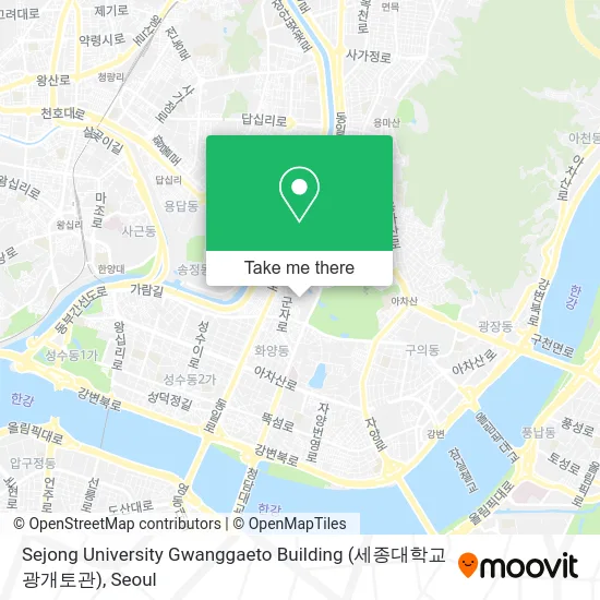 Sejong University Gwanggaeto Building (세종대학교 광개토관) map