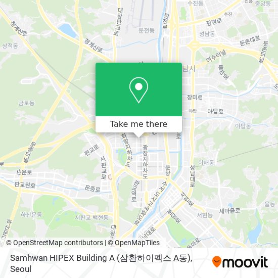 Samhwan HIPEX Building A (삼환하이펙스 A동) map