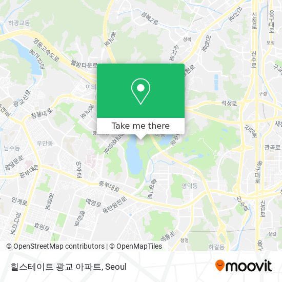 힐스테이트 광교 아파트 map