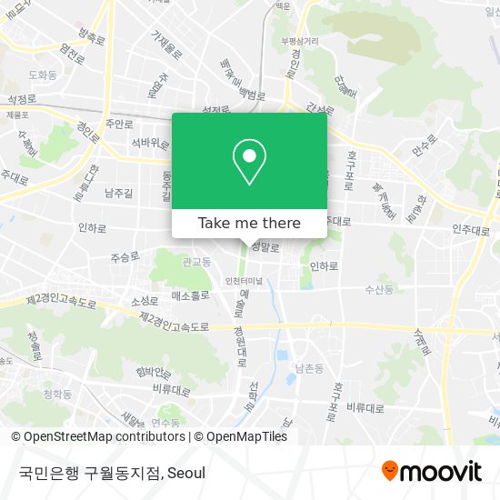 국민은행 구월동지점 map