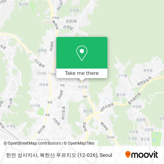 한전 성서지사, 북한산 푸르지오 (12-026) map