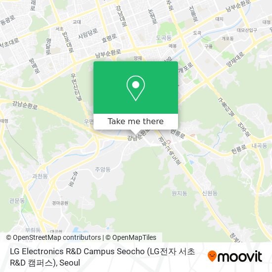 LG Electronics R&D Campus Seocho (LG전자 서초 R&D 캠퍼스) map