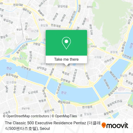 The Classic 500 Executive Residence Pentaz (더클래식500펜타즈호텔) map