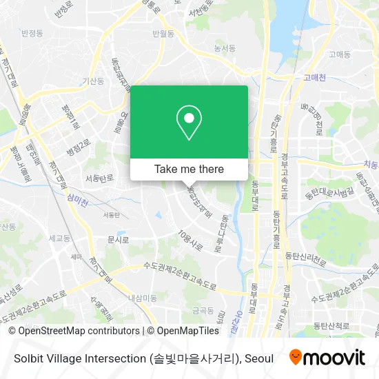 Solbit Village Intersection (솔빛마을사거리) map