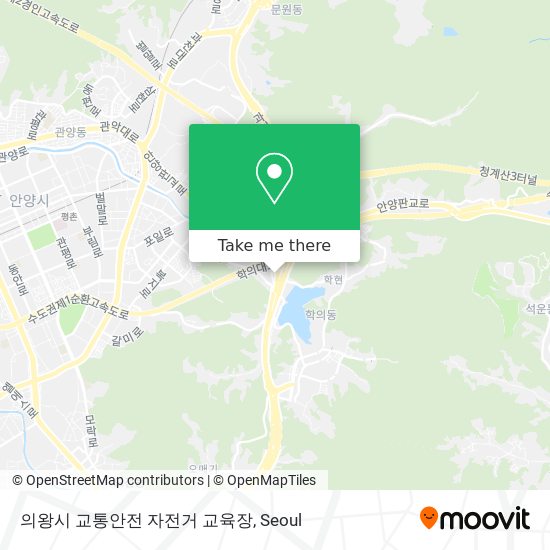 의왕시 교통안전 자전거 교육장 map