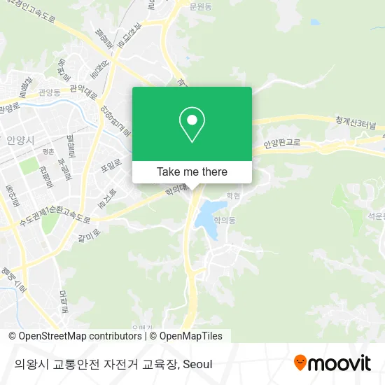 의왕시 교통안전 자전거 교육장 map