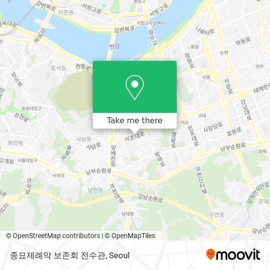 종묘제례악 보존회 전수관 map