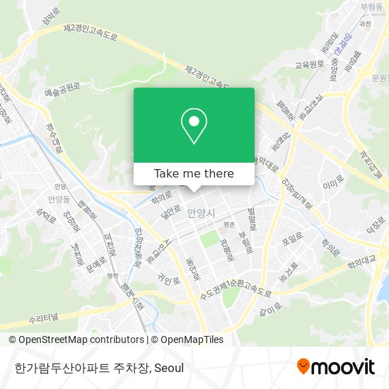 한가람두산아파트 주차장 map