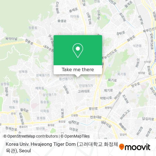 Korea Univ. Hwajeong Tiger Dom (고려대학교 화정체육관) map