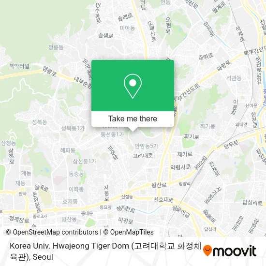 Korea Univ. Hwajeong Tiger Dom (고려대학교 화정체육관) map