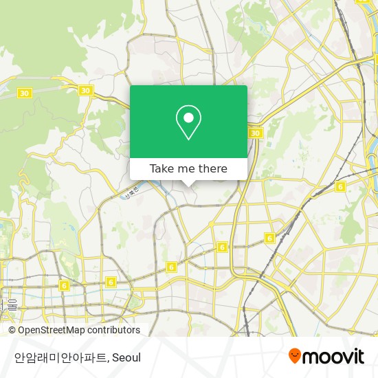 안암래미안아파트 map