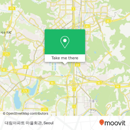 대림아파트 마을회관 map