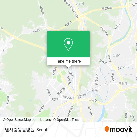 별사랑동물병원 map