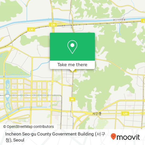 Incheon Seo-gu County Government Building (서구청) map