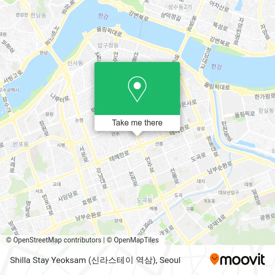 Shilla Stay Yeoksam (신라스테이 역삼) map