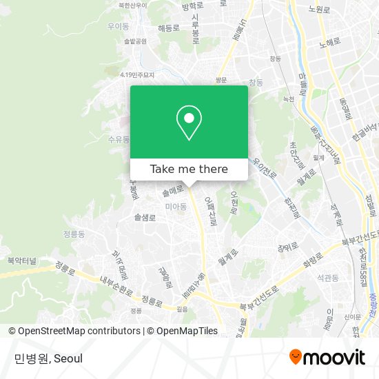 민병원 map