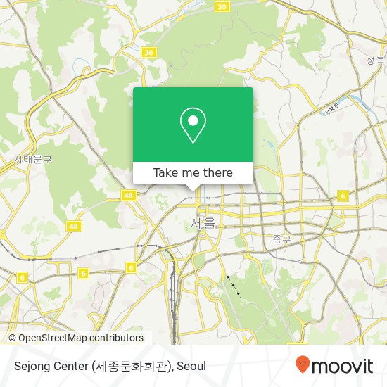 Sejong Center (세종문화회관) map