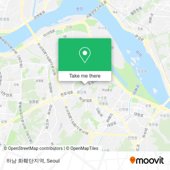 하남 화훼단지역 map