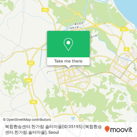 복합환승센터.한가람.솔터마을(ID:35195) (복합환승센터.한가람.솔터마을) map