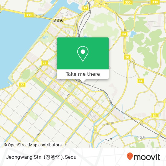 Jeongwang Stn. (정왕역) map