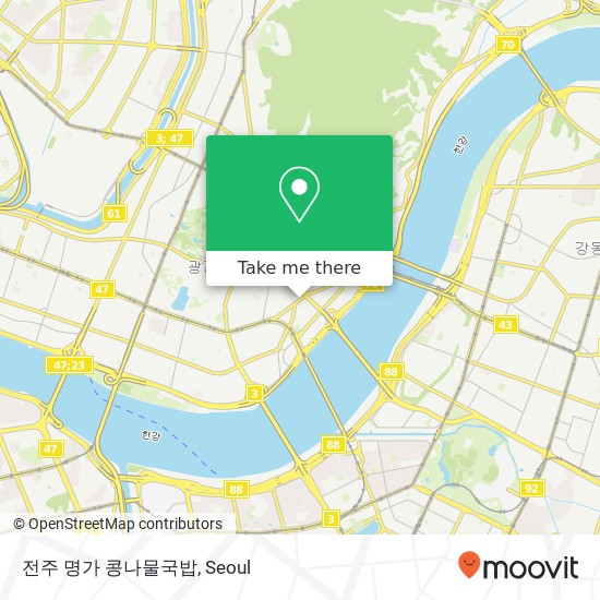 전주 명가 콩나물국밥 map