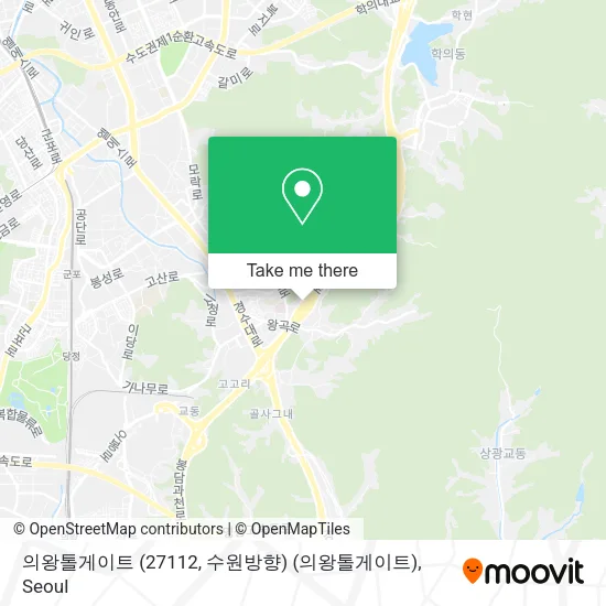 의왕톨게이트 (27112, 수원방향) (의왕톨게이트) map