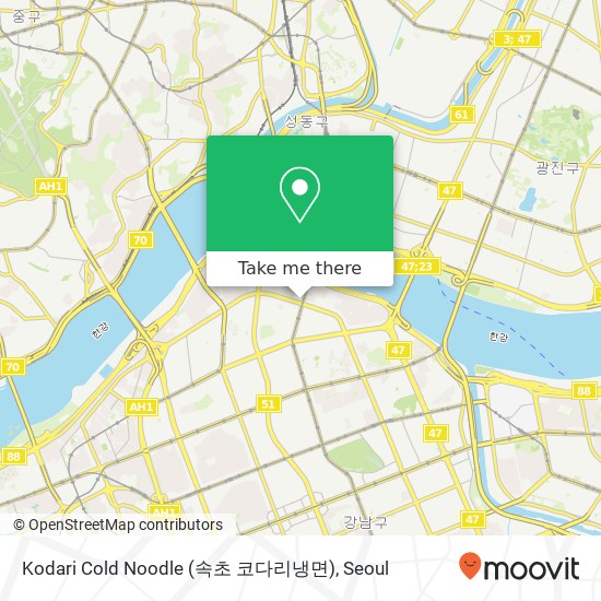 Kodari Cold Noodle (속초 코다리냉면) map