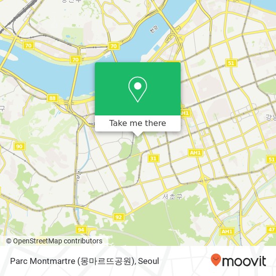 Parc Montmartre (몽마르뜨공원) map