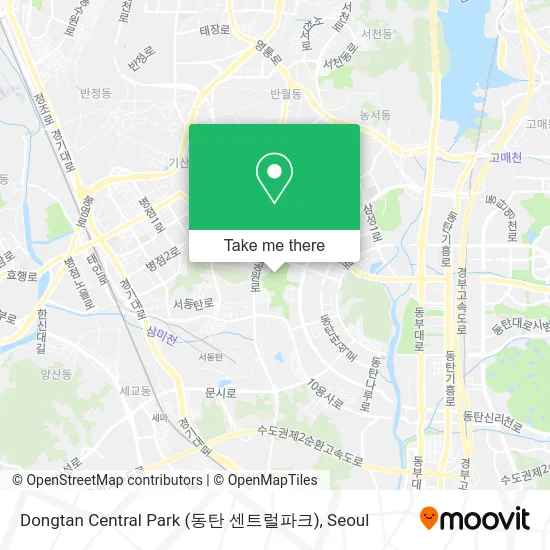 Dongtan Central Park (동탄 센트럴파크) map