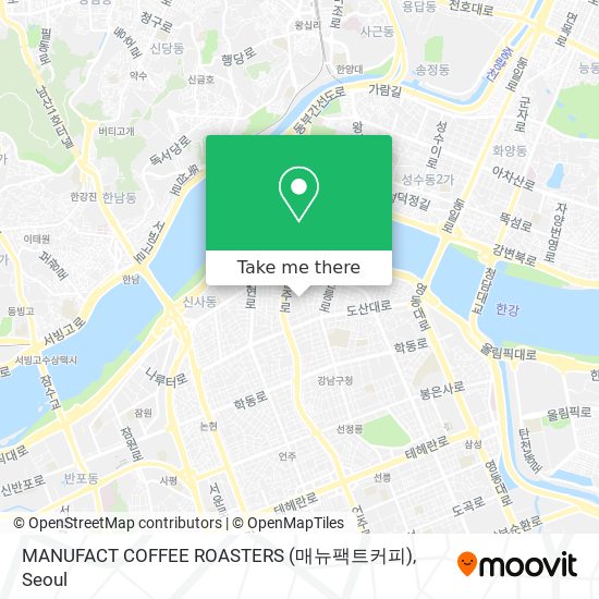 MANUFACT COFFEE ROASTERS (매뉴팩트커피) map