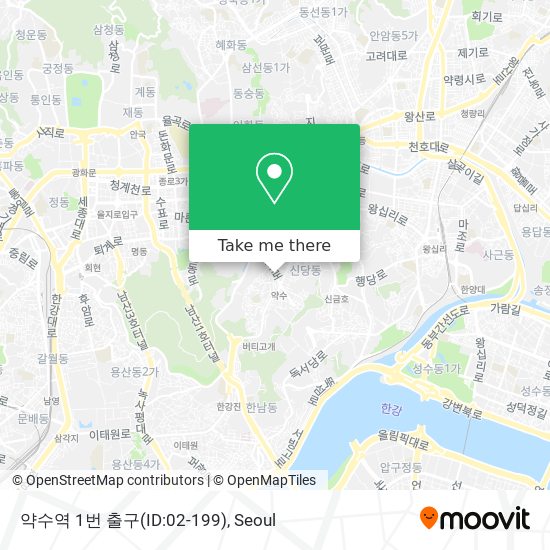 약수역 1번 출구(ID:02-199) map