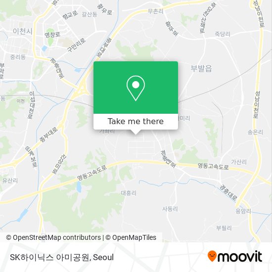 SK하이닉스 아미공원 map