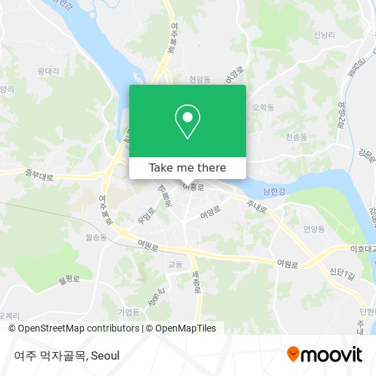 여주 먹자골목 map